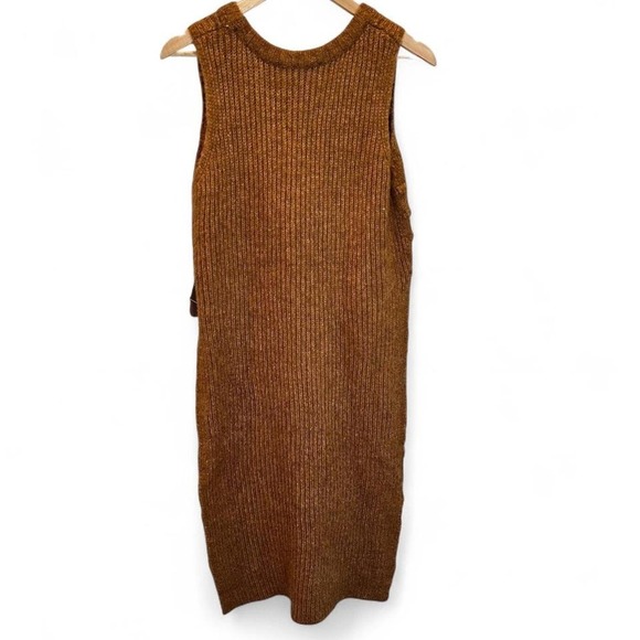 NWT Kerisma Rust Bisoux High Low Sleeveless Tunic Sweater Size S/M - Picture 2 of 8